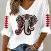 Bama Sports Merch Roll Tide Football V-Neck Raglan Shirt Sports Gifts For Her