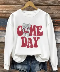 Crimson Sports Merch Alabama Game Day Sweatshirt Football Sport Gear