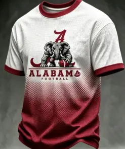 Crimson Sports Merch Football T-Shirt Game Day Gifts For Boyfriend