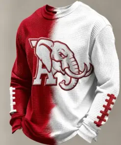 Crimson Sports Merch Game Day Long Sleeve Shirt Football Sport Gear