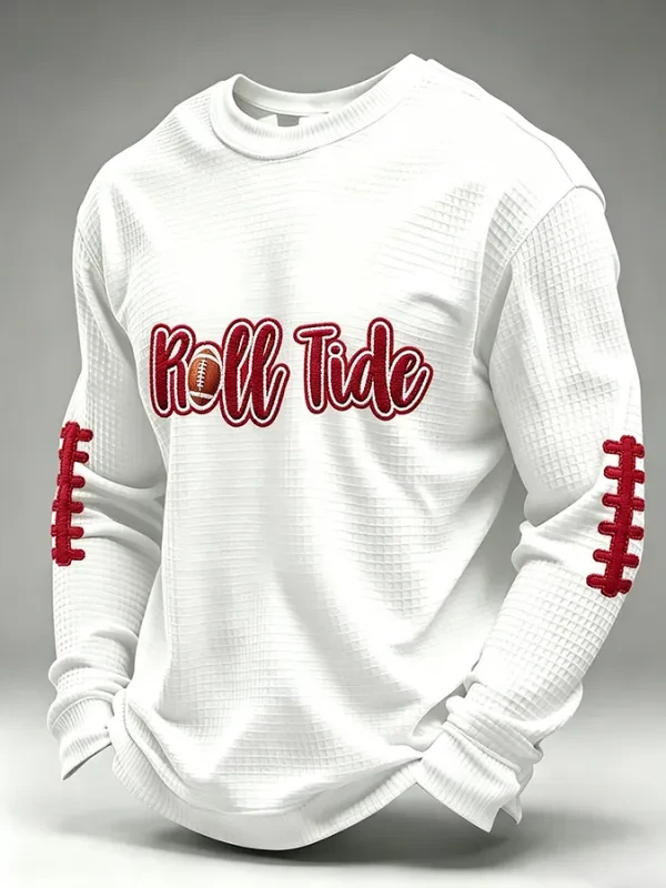 Crimson Sports Merch Roll Tide Football Long Sleeve Shirt Sports Gifts For Him