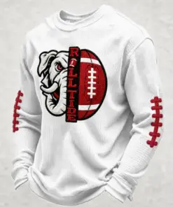 Crimson Sports Merch Roll Tide Game Day Long Sleeve Shirt Fan Gear