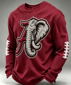 Crimson Sports Merch Roll Tide Game Day Long Sleeve Shirt Gifts For Husband