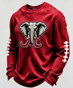 Crimson Sports Merch Roll Tide Long Sleeve Shirt Sports Gifts For Men