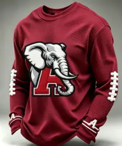 Crimson Sports Merch Sports Game Day Long Sleeve Shirt Fan Gear