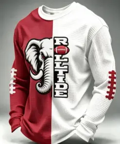 Crimson Sports Merch Sports Game Day Long Sleeve Shirt Football Fan Gear