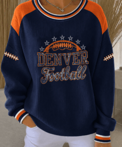 Denver Football Merch Football Sweatshirt Game Day Tailgate Gifts