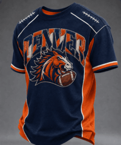 Denver Football Merch Game Day Football T-Shirt Fan Gift For Men