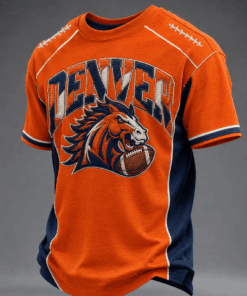 Denver Football Merch Game Day Football T-Shirt Gift For Fans
