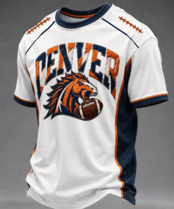 Denver Football Merch Game Day T-Shirt Gameday Gift For Football Fans