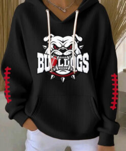 Georgia Football Merch Bulldogs Football Hoodie Game Day Gift Ideas For Girlfriend