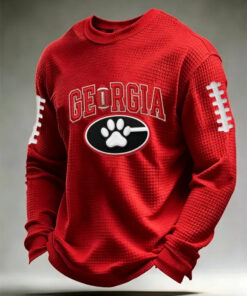 Georgia Football Merch Bulldogs Football Long Sleeve Shirt Apparel Gift