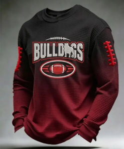 Georgia Football Merch Bulldogs Football Long Sleeve Shirt Game Day Fan Gear