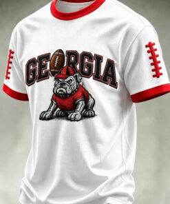 Georgia Football Merch Bulldogs Football T-Shirt Gifts For Game Day