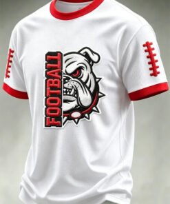 Georgia Football Merch Bulldogs Football T-Shirt Sports Presents For Boyfriend