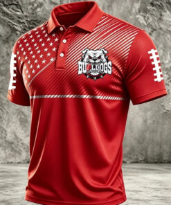 Georgia Football Merch Bulldogs Game Day Polo Shirt Football Fan Gifts