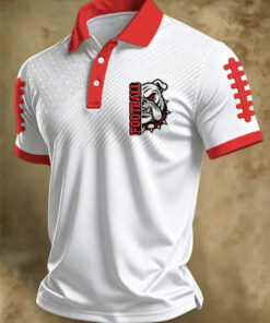 Georgia Football Merch Football Bulldogs Polo Shirt Game Day Dad Gifts