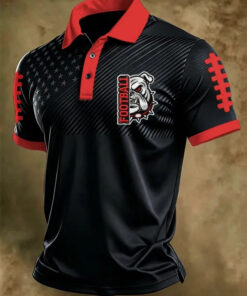 Georgia Football Merch Football Bulldogs Polo Shirt Sports Outfit Gift