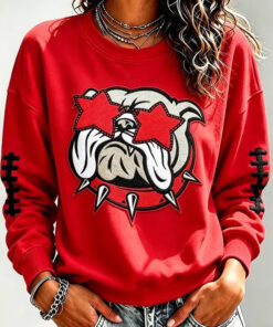 Georgia Football Merch Football Bulldogs Sweatshirt Game Day Mom Gifts