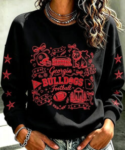 Georgia Football Merch Football Pride Sweatshirt Bulldogs Game Day Gifts
