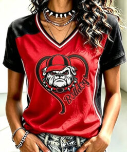 Georgia Football Merch Game Day V-Neck T-Shirt Bulldogs Gifts For Football Fan