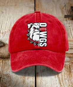 Georgia Football Merch Go Dawgs Baseball Hat Football Gifts For Husband