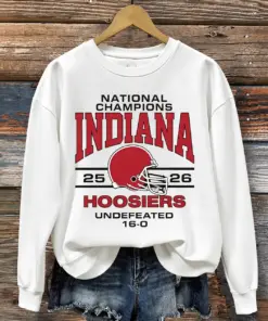 Hoosier Football Merch Football Champions 2026 Sweatshirt Game Day Gifts For Her