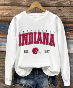 Hoosier Football Merch Game Day Sweatshirt Hoosiers Sport Gear