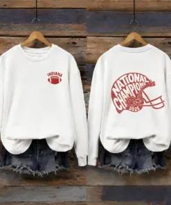 Hoosier Football Merch National Champions Sweatshirt Gifts For Football Fan