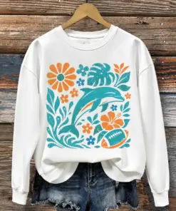Miami Football Merch Football Sweatshirt Hurricanes Sports Gifts For Her