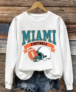 Miami Football Merch Hurricanes Football Sweatshirt Game Day Fan Gifts