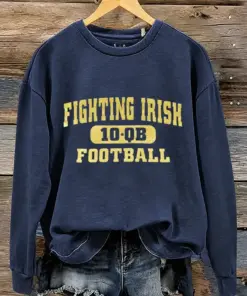 Notre Dame Football Merch Football Sweatshirt Game Day Outfit Gift