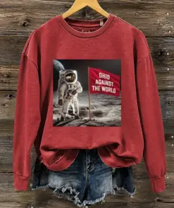 Ohio Football Merch Against The World Sweatshirt Football Fan Gear