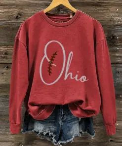 Ohio Football Merch Buckeyes Sweatshirt Football Outfit Gift