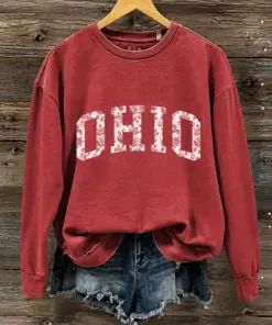 Ohio Football Merch Buckeyes Sweatshirt Gifts For Football Fan