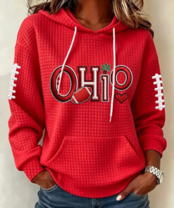 Ohio Football Merch Football Hoodie Buckeyes Game Day Gift Ideas For Sister