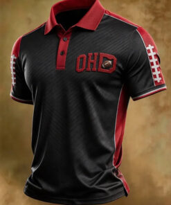 Ohio Football Merch Football Polo Shirt Buckeyes Game Day Gifts For Fans