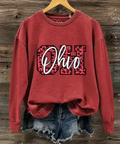 Ohio Football Merch Football Sweatshirt Buckeyes Gift Ideas For Wife