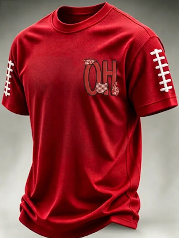 Ohio Football Merch Football T-Shirt Game Day Gifts For Fans