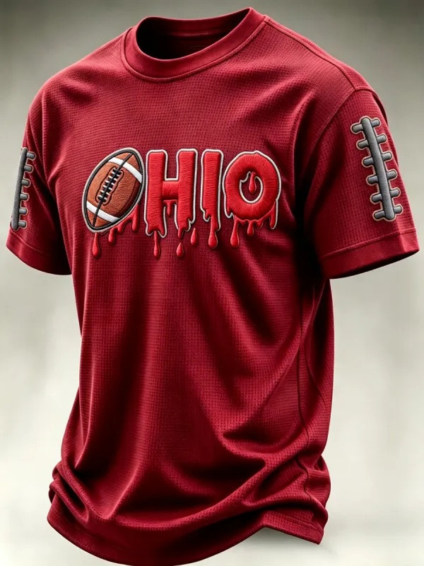 Ohio Football Merch Football T-Shirt Game Day Ohio Gifts For Men