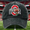 Ohio Football Merch Go Buckeyes Baseball Hat Game Day Gifts For Dad