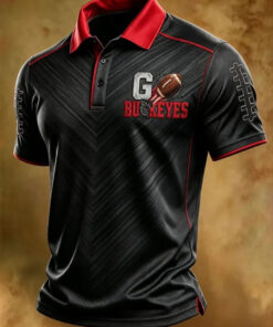Ohio Football Merch Go Buckeyes Polo Shirt Sport Game Day Gifts For Men