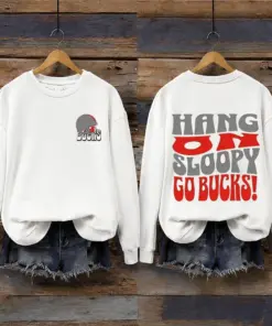 Ohio Football Merch Hang On Sloopy Sweatshirt Football Gifts For Her