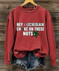 Ohio Football Merch On These Nuts Sweatshirt Football Gifts