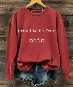 Ohio Football Merch Proud To Be From Ohio Sweatshirt Football Gifts