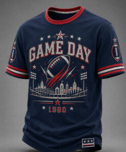 Patriots Football Merch Game Day 1960 T-Shirt Football Fan Birthday Gift