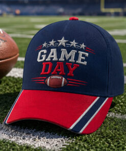 Patriots Football Merch Game Day Baseball Cap Perfect Football Fan Gift