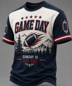 Patriots Football Merch Game Day T-Shirt Football Season Kickoff Gear