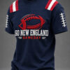 Patriots Football Merch Go New England Game Day T-Shirt Stadium Fan Souvenir