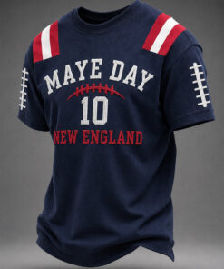 Patriots Football Merch Maye Day 10 New England T-Shirt Football Fan Gift